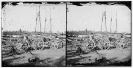 Broadway Landing, Appomattox River, Virginia. Supply boats and stores