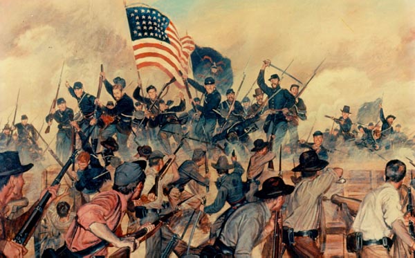 Grants Finest Hour Vicksburg Battle Painting