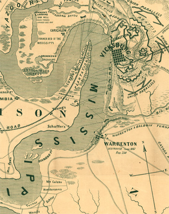 Grants Finest Hour Vicksburg Map
