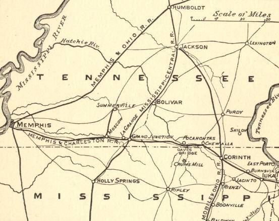 Memphis to Iuka 1862