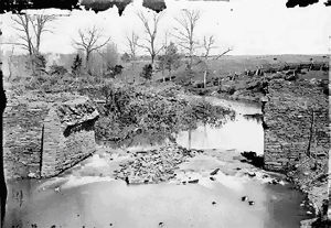 Ruins of stone bridge, Manassas, VA.
