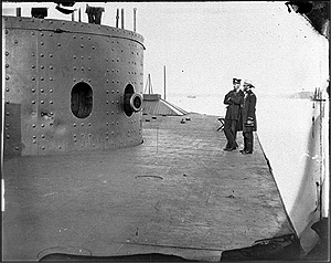 Deck and turret of U.S.S. Monitor