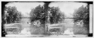 Hazel River, Virginia. View of river with bridge in the distance