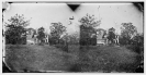 Fredericksburg, Virginia. House badly shelled on the banks of the Rappahannock