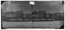 Richmond, Virginia. View burnt district and Capitol building from canal basin