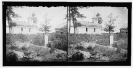 Drewry's Bluff, Virginia. Chapel at Fort Darling and soldier's graves