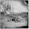 Broadway Landing, Appomattox River, Virginia. Park of artillery