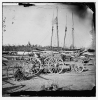 Broadway Landing, Appomattox River, Virginia. Supply boats and stores