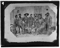 Non-commissioned officers, 19th Iowa Infantry, exchanged prisoners from Camp Ford, Texas. Photographed at New Orleans on their arrival