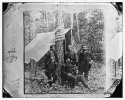 Petersburg, Virginia. Group of Federal generals: W.S. Hancock, John Gibbon, F.C. Barlow and William Birney
