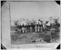 City Point, Virginia. Soldiers winter quarters. Inside first line of fortifications