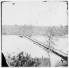 Broadway Landing, Virginia. Pontoon bridge across the Appomattox River