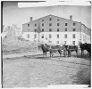 Richmond, Virginia. Libby Prison. (six-mule team in foreground)