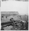 Charleston, South Carolina. Wrecked carriage of Blakely gun Battery
