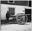 Richmond, Virginia. Federal soldier guarding cannon. (Modified 12-pdr. breech-loading Whitworth)