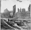 Richmond, Virginia. Ruined buildings in the burnt district