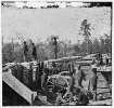 Atlanta, Georgia. Sherman's men in Confederate fort east of Atlanta