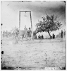 Petersburg, Virginia (vicinity). Hange body of William Johnson, a Negro Soldier