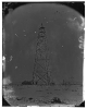 Bermuda Hundred, James River, Virginia. Signal tower on left of Bermuda line