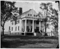 Culpeper, Virginia (vicinity). Residence of John Minor Botts. (Family on porch)