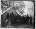 Warrenton, Virginia. Gen. Ambrose E. Burnside and staff