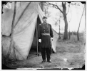 Bealton, Virginia. Gen. William H. French standing in front of tent