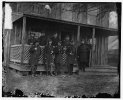 Aquia Creek, Virginia. Group standing in front of hospital