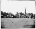 Poplar Grove, Virginia. Officer's quarters and church. 50th New York Engineers