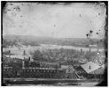 Richmond, Virginia. Ruins of State Arsenal and Richmond & Petersburg Rialroad bridge