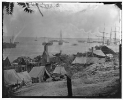 City Point, Virginia. Wharves after the explosion of ordnance barges on August 4, 1864
