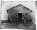 Washington, District of Columbia. Officers of 3d Regiment Massachusetts Heavy Artillery at Fort Totten