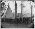 Brandy Station, Virginia. Provost Marshal clerks, headquarters, Army of the Potomac