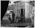 Aquia Creek Landing, Virginia (vicinity). Group at Captain W.S. Hall's wagon camp