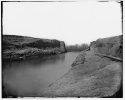 Dutch Gap Canal, Virginia. View of completed canal