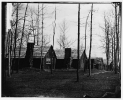 Rappahannock Station, Virginia. Quarters of field and staff of 50th New York Engineers