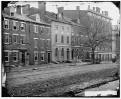 Washington, District of Columbia. Sanitary Commission storehouse and adjoining houses at 15th and F Street, N.W.