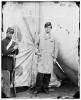 Washington Navy Yard, District of Columbia. Lewis Payne, standing in overcoat and without hat. Federal guard standing on left