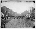 Washington, District of Columbia. Hancock's Veteran Corps on F Street, N.W. Washington, D.C. 1st U.S. Volunteer Infantry