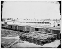 Alexandria, Virginia. Soldiers' Rest. (Railroad boxcars shown in foreground)