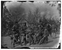 District of Columbia. Gen. William Gamble and staff at Camp Stoneman, the cavalry depot at Giesborough Point