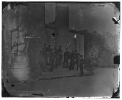 Arlington, Virginia. Gen. Samuel P. Heintzleman and staff on portico of Arlington house