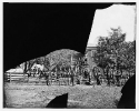 Appomattox Court House, Virginia. Group of Federal soldiers at court house