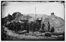 Morris Island, South Carolina. Headquarters of field officer of the trenches. Second parallel