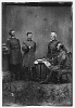 McClellan and staff. L to R: Capt. Clark, Gen. McClellan, Capt. Van Vliet, Maj. Barry