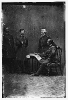 McClellan and staff. L to R: Capt. Clark, Gen. McClellan, Capt. Van Vliet, Maj. Barry