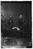 McClellan and staff. L to R: Capt. Clark, Gen. McClellan, Capt. Van Vliet, Maj. Barry