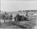 Fort Burnham (previously Confederate Fort Harrison), Va. Confederate Picket Line and Fort in background