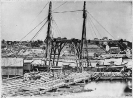 View on the dock on south side of James River opposite Rocketts, Richmond, Va., April 1865