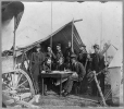 Topographical engineers at Headquarters, Army of Potomac, in front of Yorktown, Va.