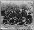 Group at Headquarters of Army of Potomac, Falmouth, Va.: J.S. Crocker, Ulris Dahlgren, B.C. Ludlow, A.N. Duffie, E.R. Warner, Lord Abbinger, J. Dickinson, S.F. Barstow, J.B. Howard, D.W. Flagler, Harry Russell, J.R. Coxe and 4 unidentified men.